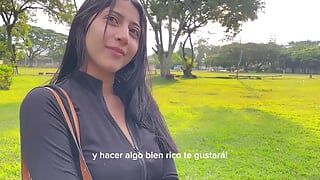 I found this Colombian woman and I took her to my apartment to give her Creampie